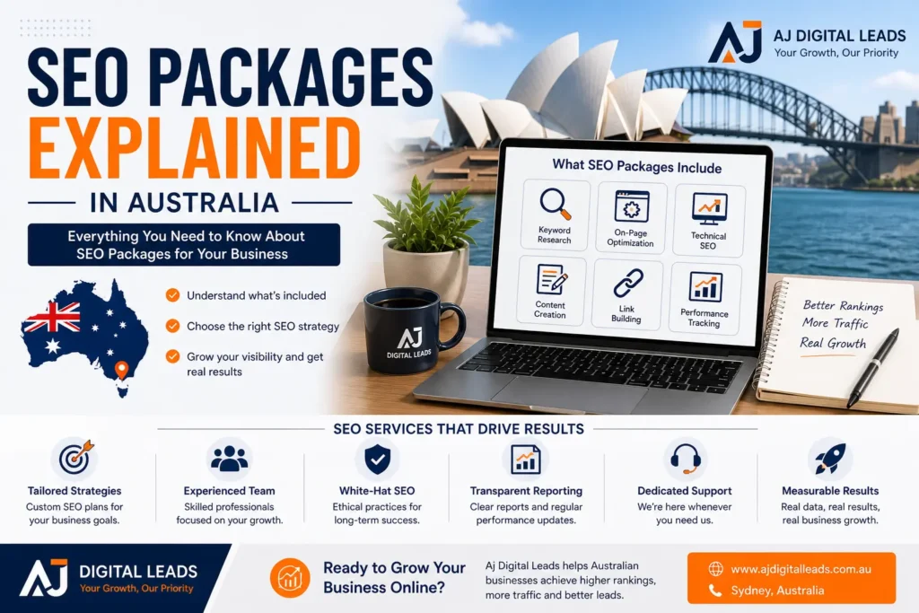 SEO Packages Australia 2026 – Pricing Guide by Aj Digital Leads