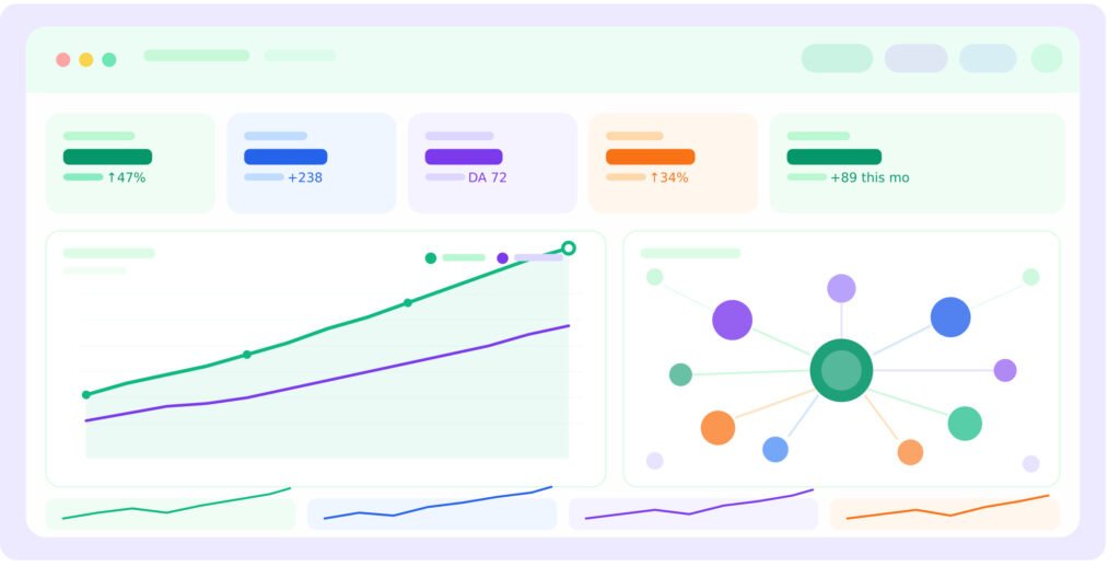link building dashboard